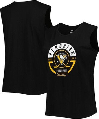 Women's Black Pittsburgh Penguins Plus Size Tank Top