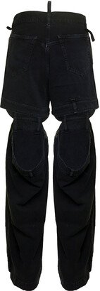 Denim Detachable Leg Jeans