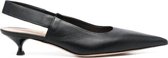 Leather 50mm Slingback Pumps