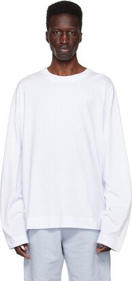 White Crewneck Long Sleeve T-Shirt