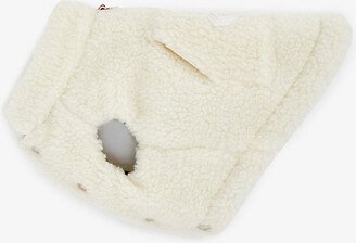 Cream x Poldo Dog Couture Brand-badge Fleece dog Coat
