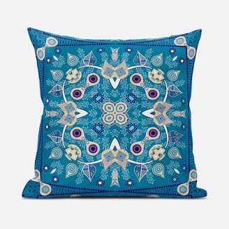 Amrita Sen Designs Amrita Sen Paisley Leaf Geo Duo Indoor Outdoor Pillow-AA