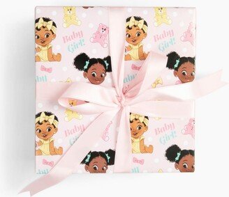 Greentop Gifts Oh Baby, It's a Girl! Gift Wrap - Light, Pastel Pink