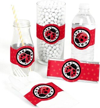 Big Dot Of Happiness Happy Little Ladybug - Baby Shower or Birthday Party Diy Wrapper Favors - 15 Ct