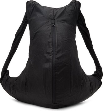 Black Poplin Backpack-AA