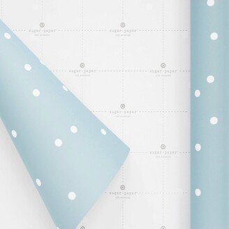 Sugar Paper + Target 25 sq ft Polka Dot Gift Wrap Blue/White - Sugar Paper™ + Target