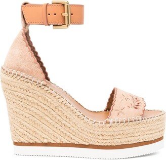 110mm Platform Open-Toe Espadrilles