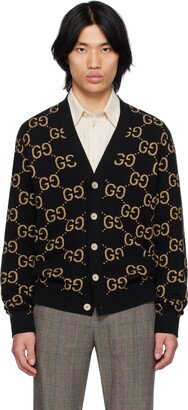 Black GG Rhombi Cardigan