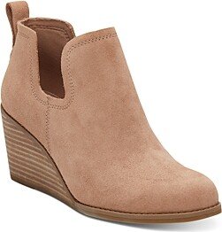 Women's Kallie Cutout Slip On Wedge Booties