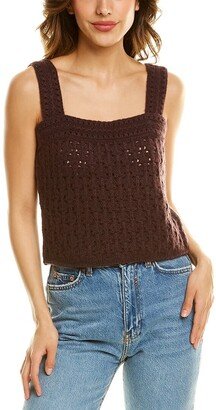 Crochet Wool & Cashmere-Blend Cami