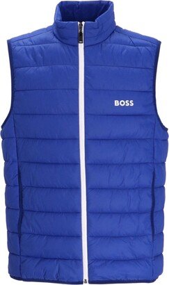 Logo-Print Padded Gilet-AG