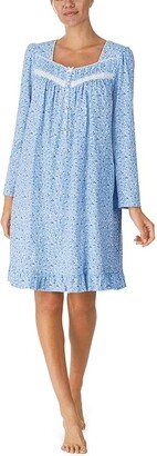 Long Sleeve Short Gown (Crystal Blooms) Women's Pajama