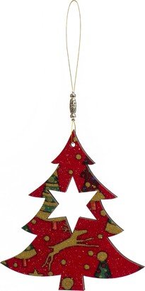 Christmastree Decoration Wooden Double Sided