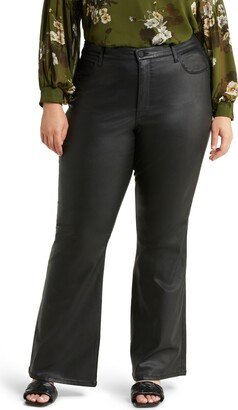 Ana Fab Ab Coated High Waist Flare Jeans