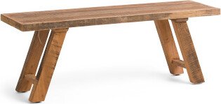 TJMAXX 48X18 Reclaimed Hardwood Bench