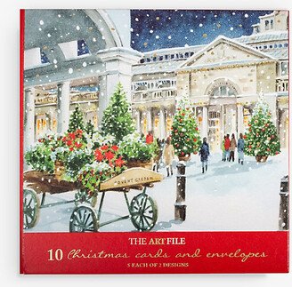 Selfridges Edit London Graphic-print Christmas Card 14cm x 14cm