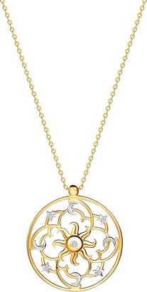 Mosuo Jewellery Diamond Celestial Pendant - 14K Gold & Diamonds