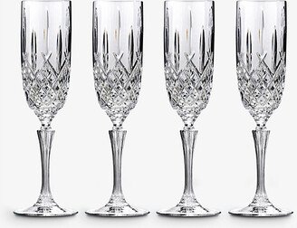 Markham Crystal Flutes set of Four