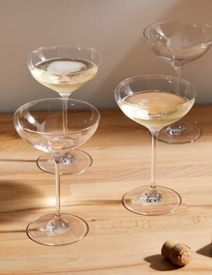 The Sommelier's Edit Set of 4 Champagne Saucers