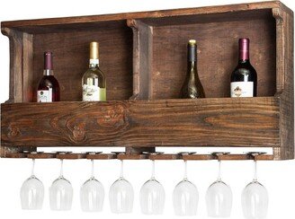 36 Wine Rack Hardwood Brown