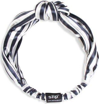 Striped Silk Knotted Headband