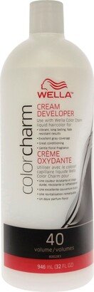 Color Charm 40 Volume Creme Developer by for Unisex - 32 oz Lightener