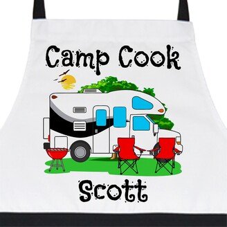 Personalized Camp Cook Camping Or Grilling Apron, With Class C Motorhome