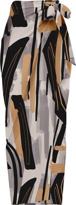 Seur Abstract Print Wrap Skirt