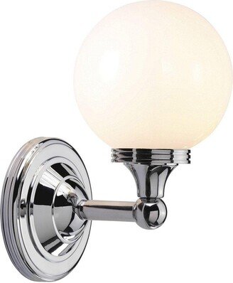 Netlighting Austen 1 Light Bathroom Wall Light Polished Chrome IP44 G9