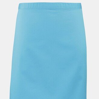 Premier Ladies/Womens Mid-Length Apron (Pack of 2) (Turquoise) (One Size)