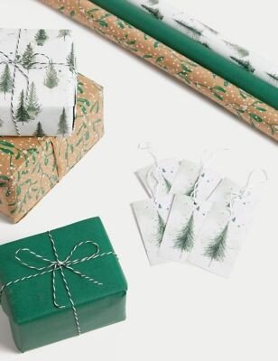 Mistletoe & Tree 6M Christmas Gift Wrap & Accessories Pack