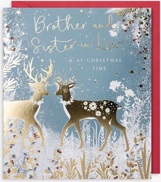 Paperlink Deer Brother & Sister In Law Christmas Card