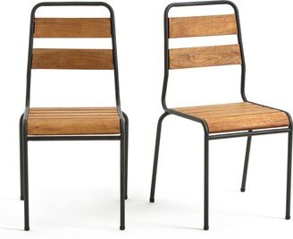 La Redoute Interieurs Set Of 2 Juragley Acacia Garden Chairs