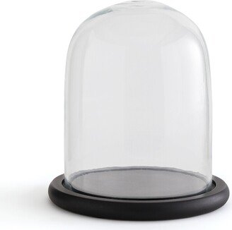 La Redoute Interieurs Campa 22cm High Glass Bell Jar with Black Base