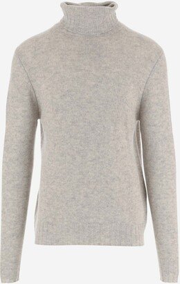 Wool And Cashmere Blend Turtleneck-AB