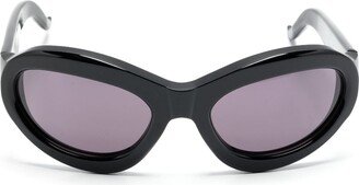 Smack oval-frame sunglasses