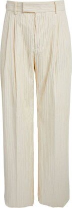Pleated Tailored Trousers-AU