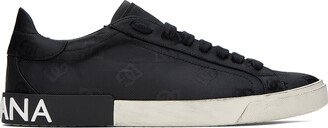 Black Portofino Vintage Sneakers