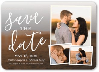 Save The Date Cards: Forever Photo Save The Date, White, 5X7, Matte, Signature Smooth Cardstock, Rounded