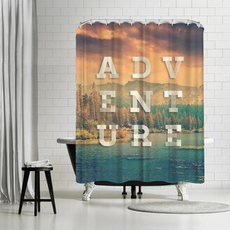 71 x 74 Shower Curtain, Adventure by Motivated Type