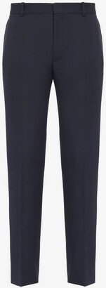 Men's Tailored Cigarette Trousers In Navy