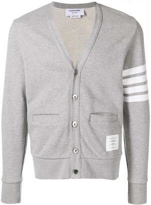 4-Bar V-neck cardigan-AF