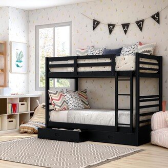 Naur Transitional Twin over Twin 2-piece Bunk Bed Set