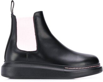 Contrast Panels Chelsea Boots