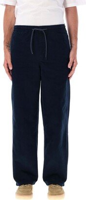 High-Waisted Straight-Leg Trousers-CH