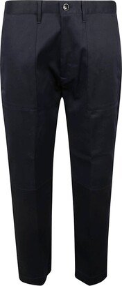 Straight-Leg Tailored Trousers-FY