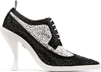 Crystal-Embellished 105mm Derby Shoes