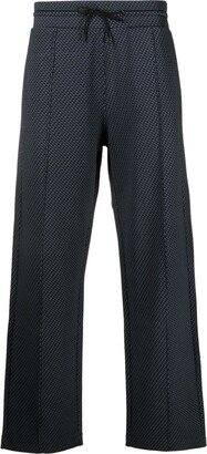 Jacquard Straight-Leg Trousers