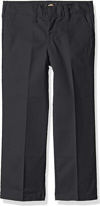 Boys' Flexwaist Flat Front Straight Leg Pant (Charcoal) Men's Clothing