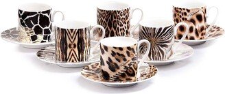 Roberto Cavalli Home Africa espresso cups set-of-six